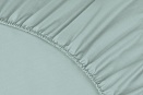 Простыня из сатина Моноспейс Ecotex 1,5 спальная  нежно-голубая