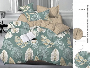 1841-2 A/B (K) постельное белье из сатина Бояртекс 2 спальное с европростынёй