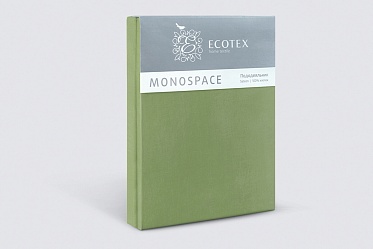 Пододеяльник из сатина Моноспейс Ecotex 1,5 спальный зеленый