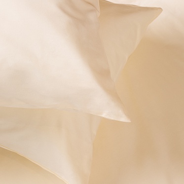 Ванильный постельное бельё из сатина Моноспейс Ecotex семейное