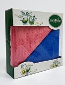 Набор вафельных полотенец грейпфрут/ лагуна KITCHEN  - 2 шт   (50х80 см)