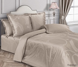 Лоренцо постельное бельё из сатин-жаккарда Estetica Ecotex 2 спальное с европростынёй