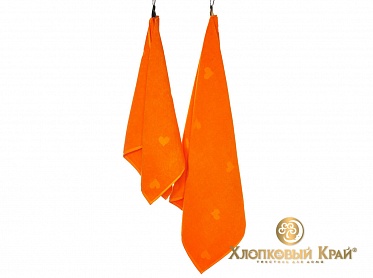 Амор оранж полотенце махровое банное Хлопковый Край 70*140