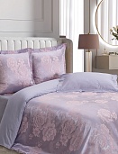 Летиция постельное бельё из сатин-жаккарда Estetica Ecotex 2 спальное с европростынёй в подарочном чемодане